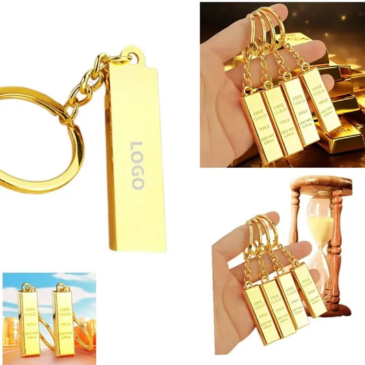 gold bullion keychain