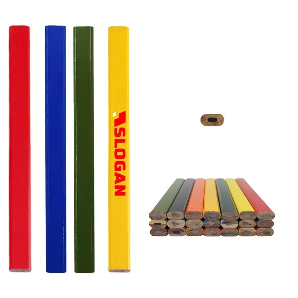 Full Color Octagonal Calibration Carpenter Pencil