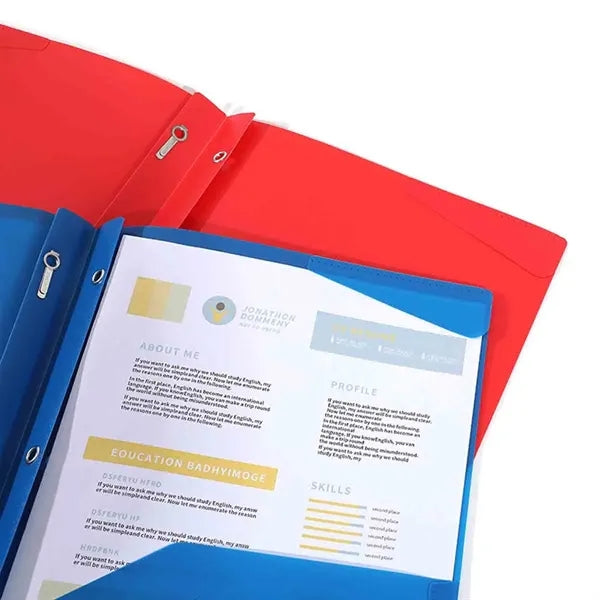 Plastic Folders with 2 Pocket
