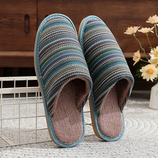 Winter Warm Thick-Soled Non-Slip Cotton Slippers