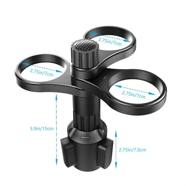 ABS 3 in 1 Adjustable Car Cup Holder