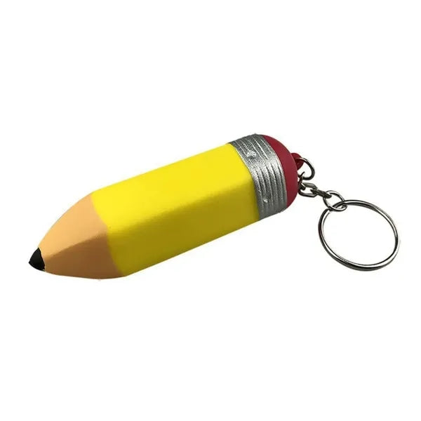 PU Foam Pencil Shape Stress Reliever Toy Keychain