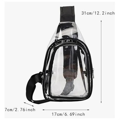 PVC Crossbody Shoulder Bag for Events and Activities