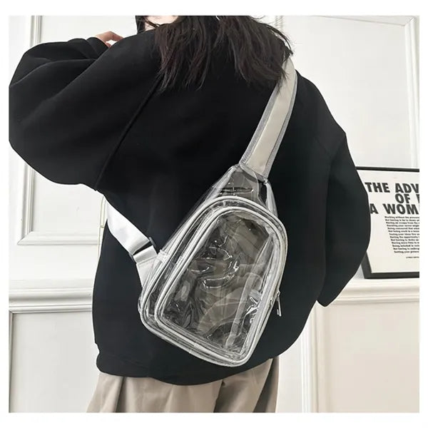 PVC Crossbody Shoulder Bag for Events and Activities