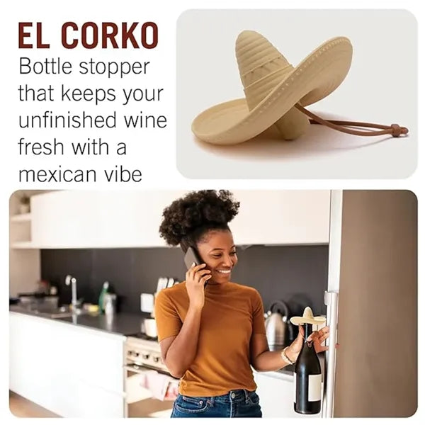 Silicone Sombrero Wine Stopper