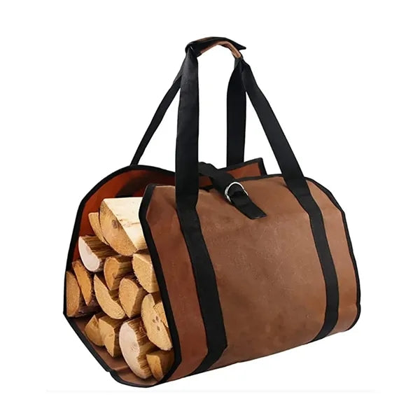 Outdoor Firewood Tote Bag - Portable Handheld Logging
