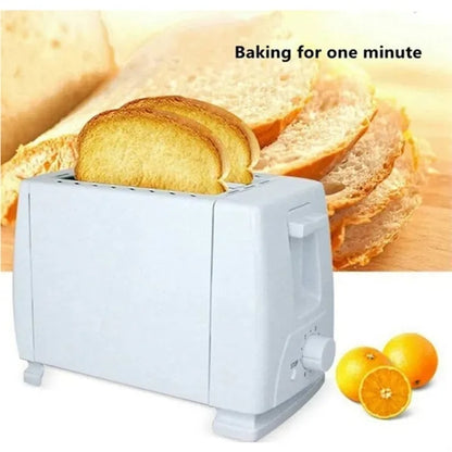 Compact Bread Toaster Dual Slot Breakfast Kitchen Appliance
