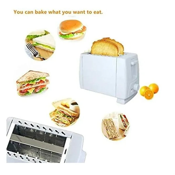 Compact Bread Toaster Dual Slot Breakfast Kitchen Appliance