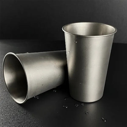 Titanium-Coated Stainless Steel Cup for Outdoor & Travel