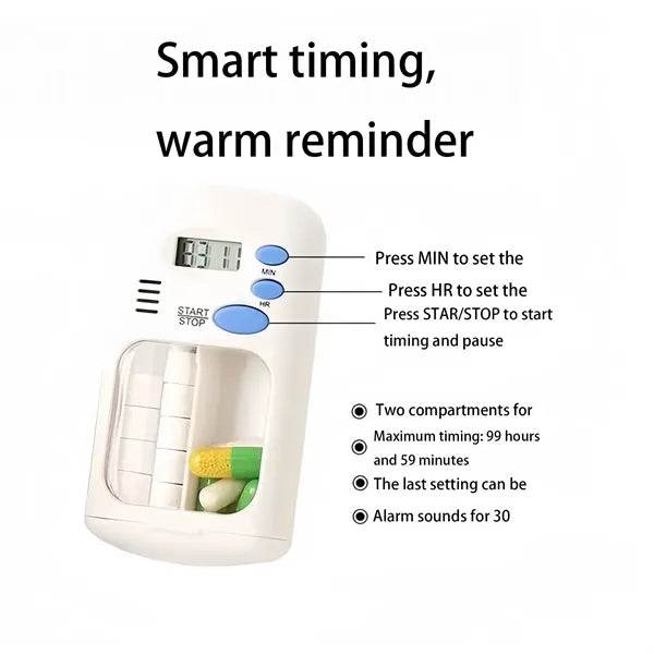 Smart Pill Reminder Box with Digital Timer For Medication