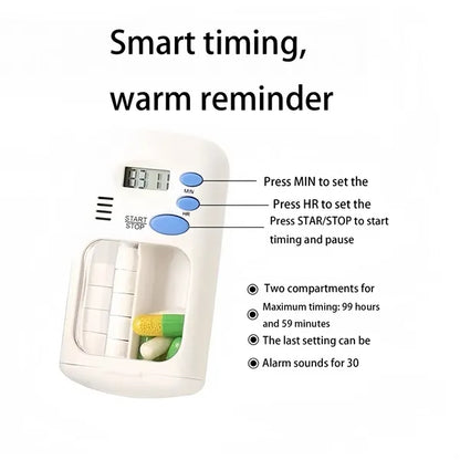 Smart Pill Reminder Box with Digital Timer For Medication