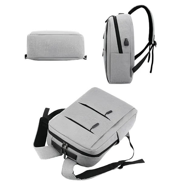 3 Piece USB Charging Backpack Set For Business And School