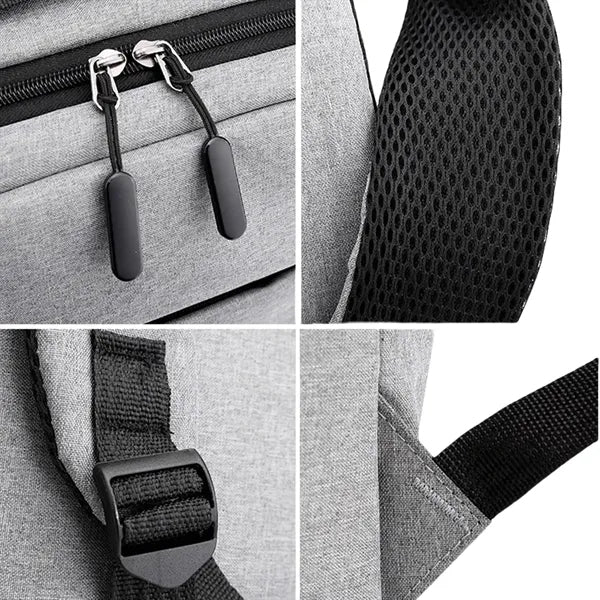 3 Piece USB Charging Backpack Set For Business And School