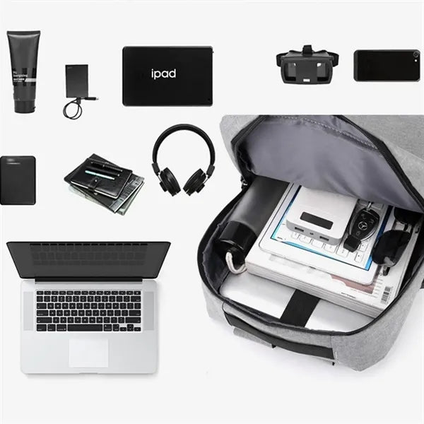 3 Piece USB Charging Backpack Set For Business And School