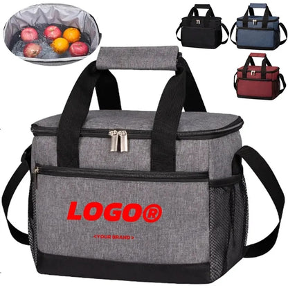 Oxford Insulated Cooler Lunch Bag For Outdoor Travel Picnic