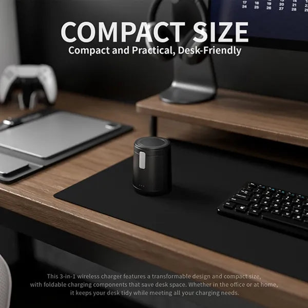 15W Magnetic Wireless Charging Stand 3 In 1 For Phone Watch