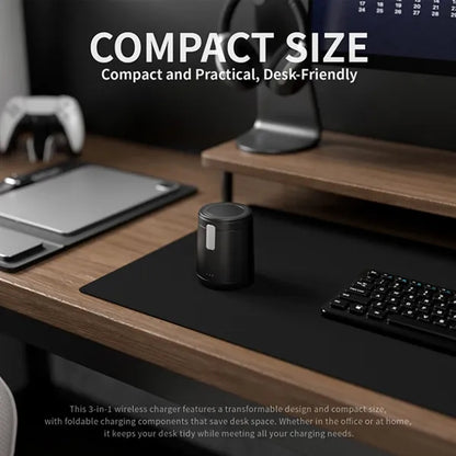 15W Magnetic Wireless Charging Stand 3 In 1 For Phone Watch