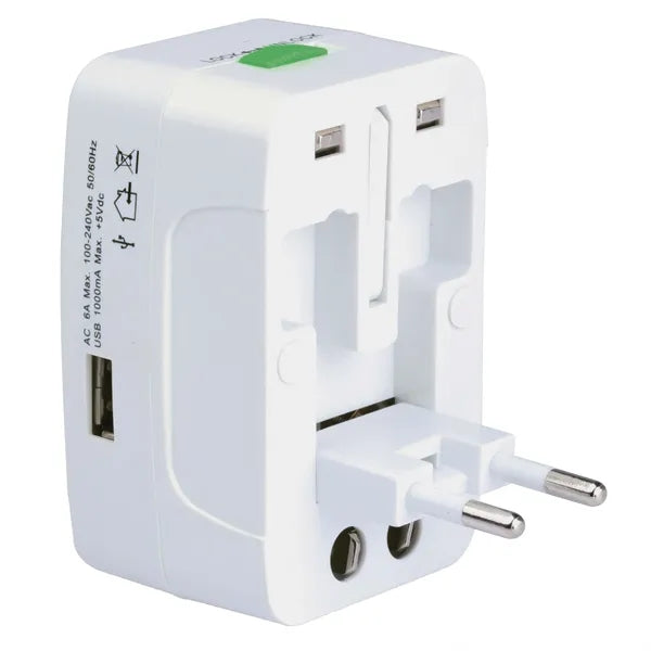 Universal Travel Adapter with USB Port