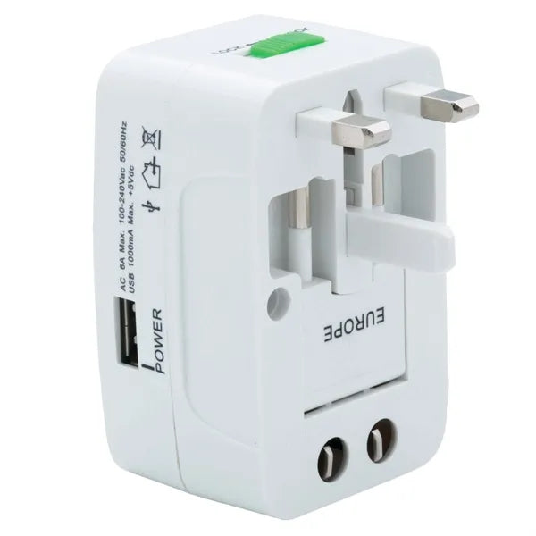 Universal Travel Adapter with USB Port