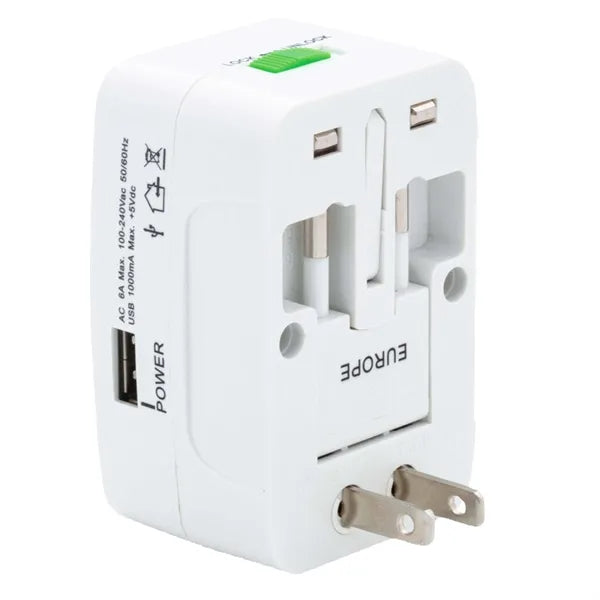 Universal Travel Adapter with USB Port