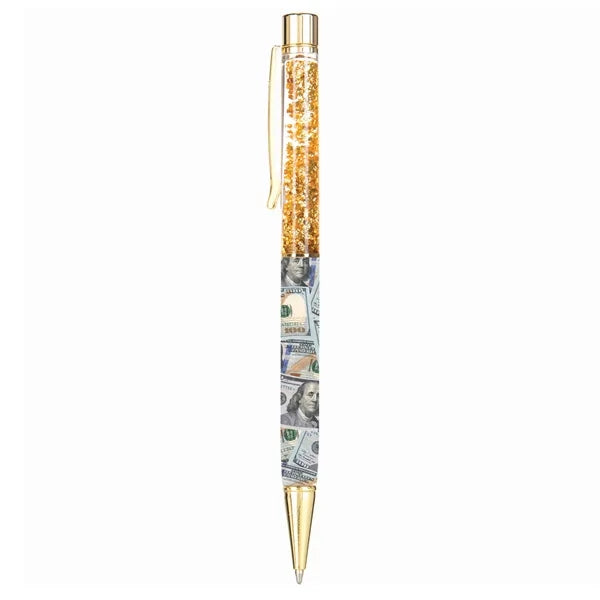 Vegas Floating Flakes Metal Ballpoint