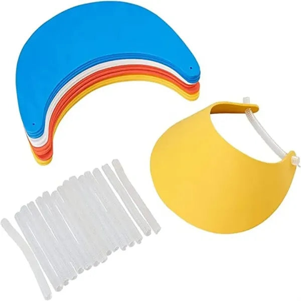 EVA Adjustable Foam Visors with Coil Bands