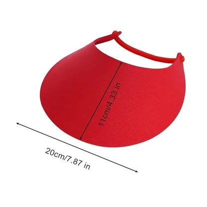 EVA Adjustable Foam Visors with Coil Bands