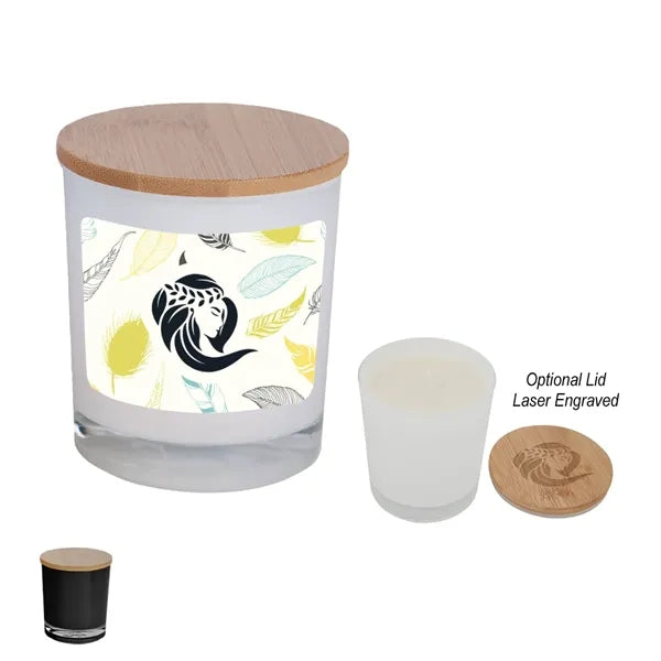Bamboo Soy Candle With Full Color Label