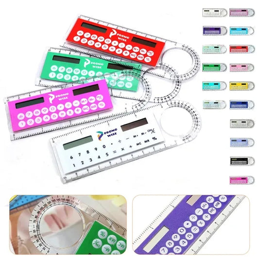 8D Solar Multi-Functional Magnifier Ruler Calculator for Kid