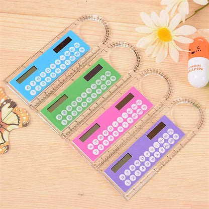 8D Solar Multi-Functional Magnifier Ruler Calculator for Kid