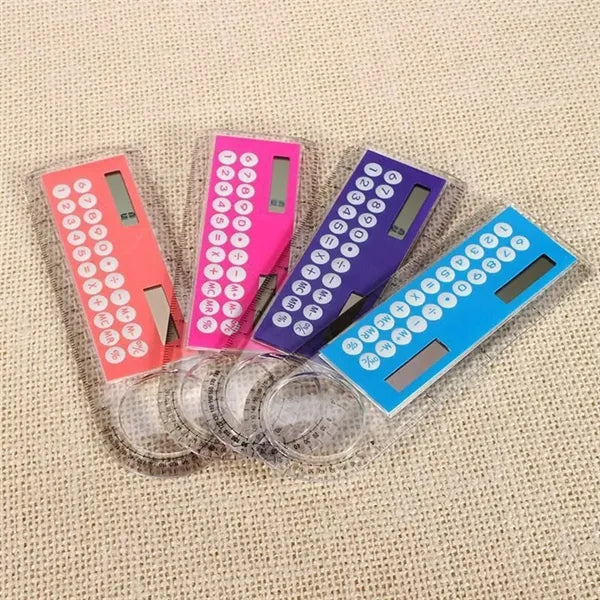 8D Solar Multi-Functional Magnifier Ruler Calculator for Kid