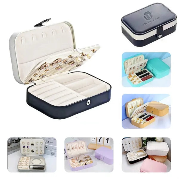 3-layer Durable Partition Jewelry Storage Box with Clasp