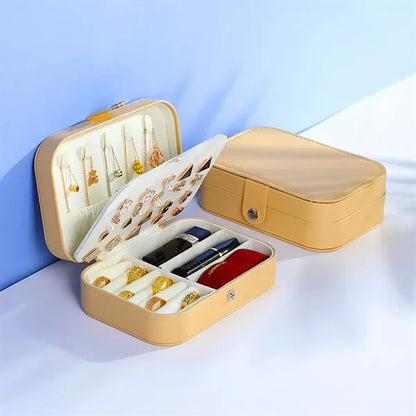 3-layer Durable Partition Jewelry Storage Box with Clasp