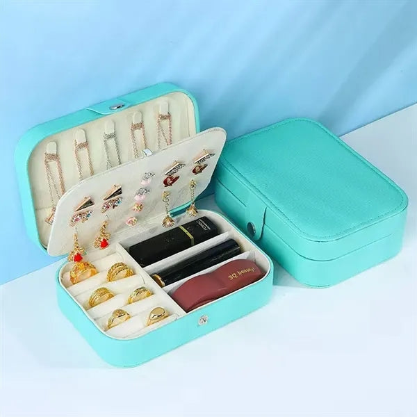 3-layer Durable Partition Jewelry Storage Box with Clasp
