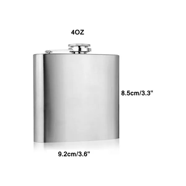 Portable  1/2/4/5 OZ Carabiner Stainless Steel Flat Flask