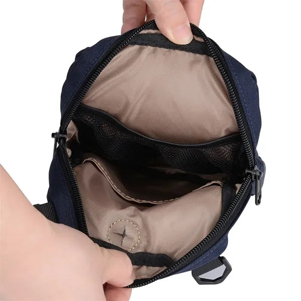 Travel Neck Crossbody Passport Pouch With Headphone Jack