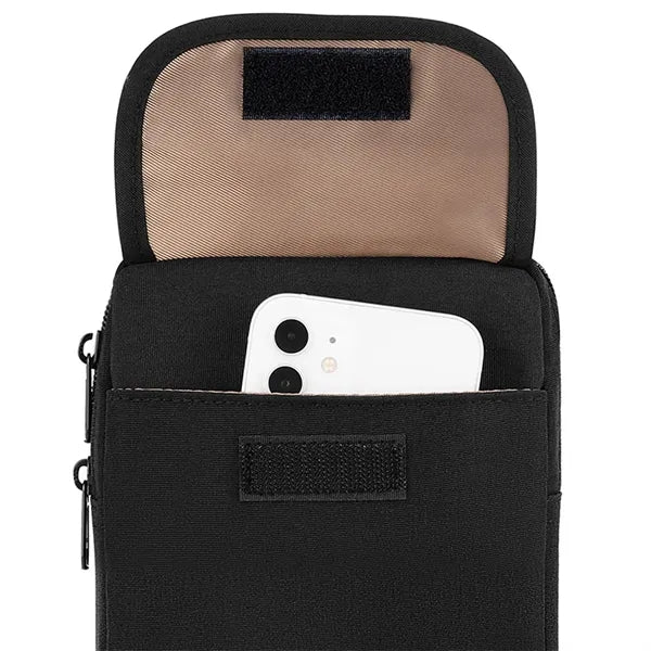 Travel Neck Crossbody Passport Pouch With Headphone Jack