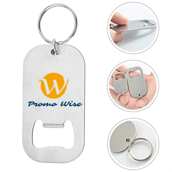 Stainless Steel Portable Bottle Opener Keychain