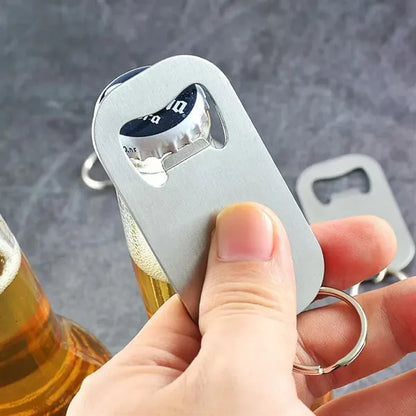 Stainless Steel Portable Bottle Opener Keychain