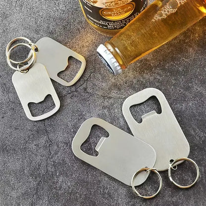 Stainless Steel Portable Bottle Opener Keychain