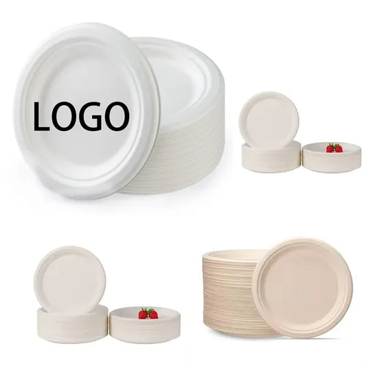 10" Disposable Paper Plates Eco-Friendly