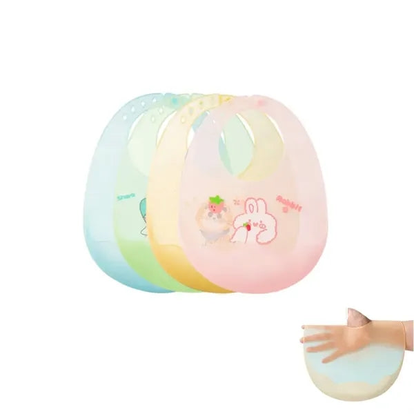 Baby Soft Silicone Feeding Bibs