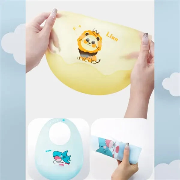 Baby Soft Silicone Feeding Bibs
