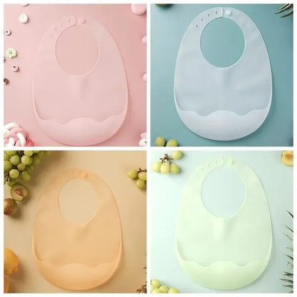 Baby Soft Silicone Feeding Bibs