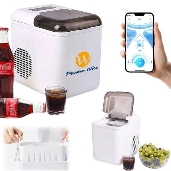 Ice Maker Small Remote-controlled Rapid ice-making Household
