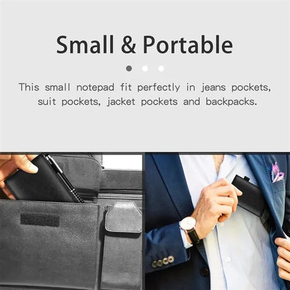 PU Leather Mini A7 Multi-function Notepad Pen Gift Set