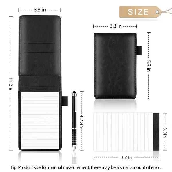 PU Leather Mini A7 Multi-function Notepad Pen Gift Set