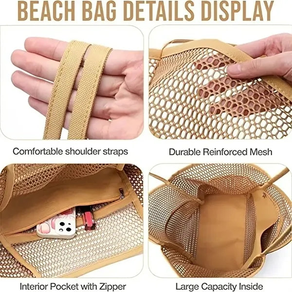 Beach Bag with Mini Pocket