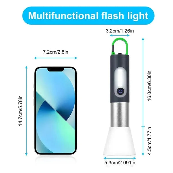 Outdoor Portable Multi-Function Lighting Flashlight