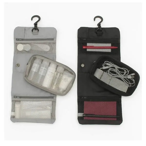 Waterproof Foldable Travel Toiletry Bag With Compartments